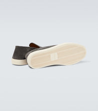 Giorgio Armani Galleria 3 suede slip-on shoes