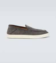 Giorgio Armani Galleria 3 suede slip-on shoes - Giorgio Armani Galleria 3 麂皮套脚鞋