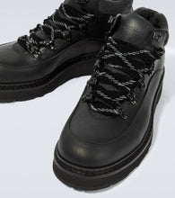 Giorgio Armani Leather lace-up boots