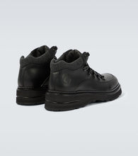 Giorgio Armani Leather lace-up boots