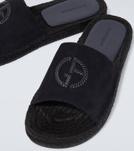 Giorgio Armani Logo leather sandals