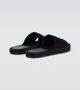 Giorgio Armani Logo leather sandals