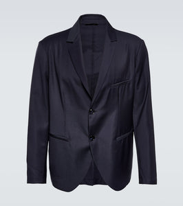 Giorgio Armani Single-breasted virgin wool blazer