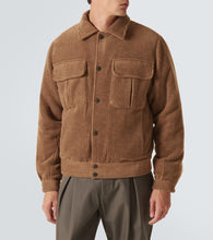 Giorgio Armani Wool and cashmere velvet blouson