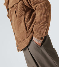 Giorgio Armani Wool and cashmere velvet blouson