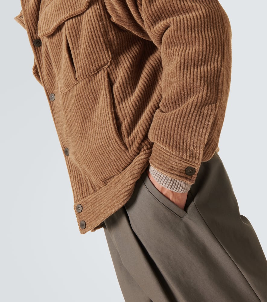 Giorgio Armani Wool and cashmere velvet blouson
