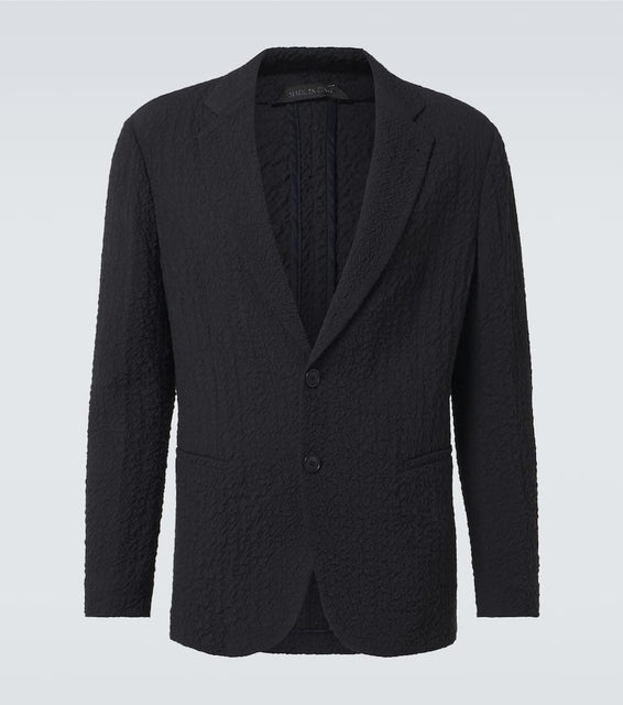 Giorgio Armani Wool seersucker blazer