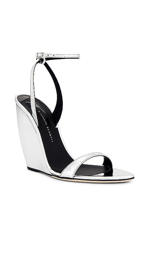 Giuseppe Zanotti Clandestino 105 Sandal in Metallic Silver