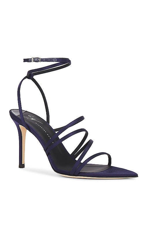 Giuseppe Zanotti Strappy Sandal in Navy
