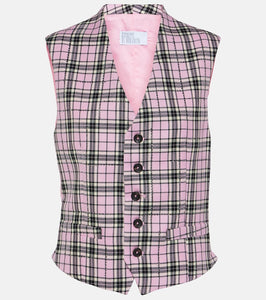 Giuseppe di Morabito Checked wool vest