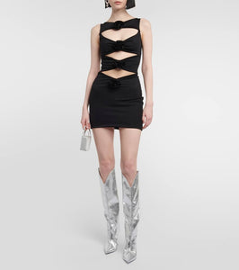 Giuseppe di Morabito Corsage cutout crêpe minidress