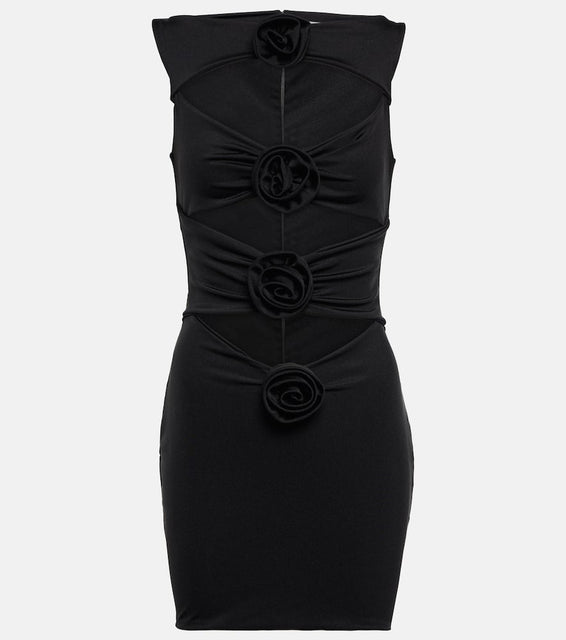 Giuseppe di Morabito Corsage cutout crêpe minidress