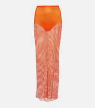 Giuseppe di Morabito Crystal-embellished mesh maxi skirt - Giuseppe di Morabito 水晶缀饰网布超长半身裙