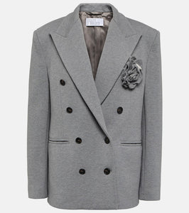 Giuseppe di Morabito Double-breasted cotton jersey blazer