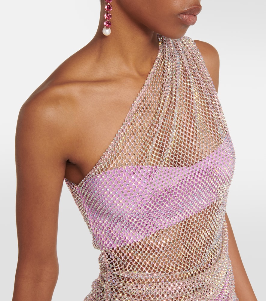 Giuseppe di Morabito Embellished mesh midi dress