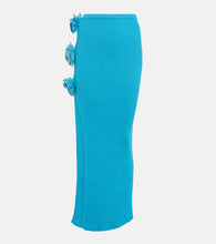 Giuseppe di Morabito Embellished ribbed-knit midi skirt - Giuseppe di Morabito 带缀饰罗纹针织中长半身裙