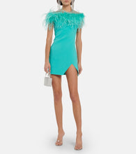 Giuseppe di Morabito Feather-trimmed minidress