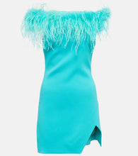 Giuseppe di Morabito Feather-trimmed minidress. Giuseppe di Morabito 羽毛边饰迷你连衣裙