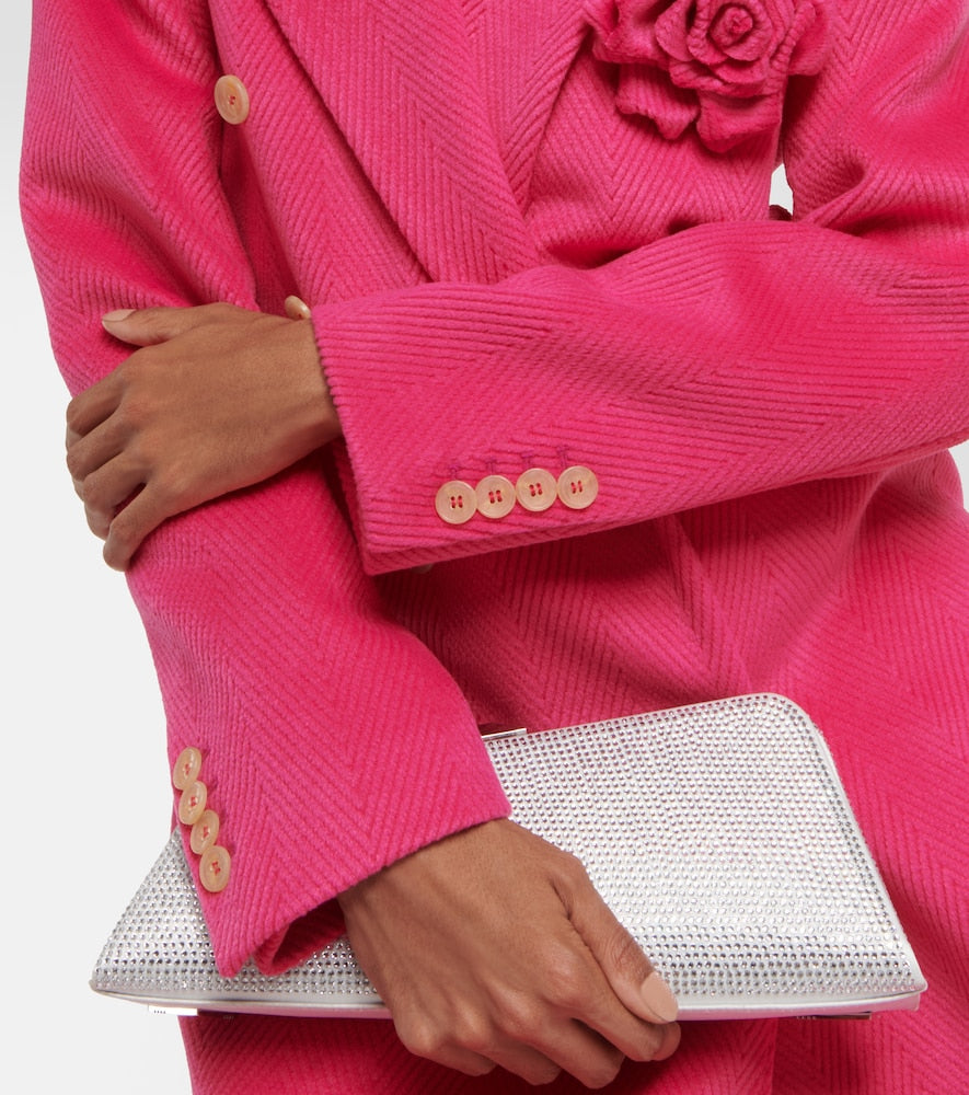 Giuseppe di Morabito Floral-appliqu√É¬© double-breasted coat