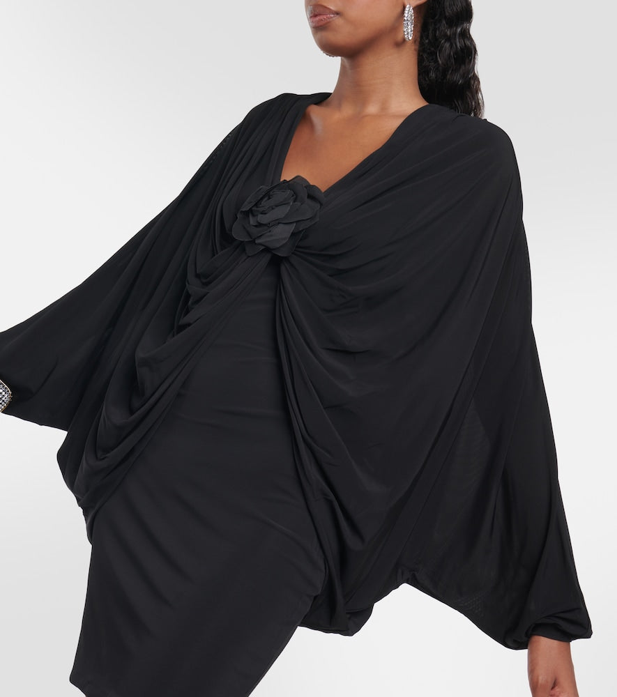 Giuseppe di Morabito Floral-appliqu√É¬© draped minidress