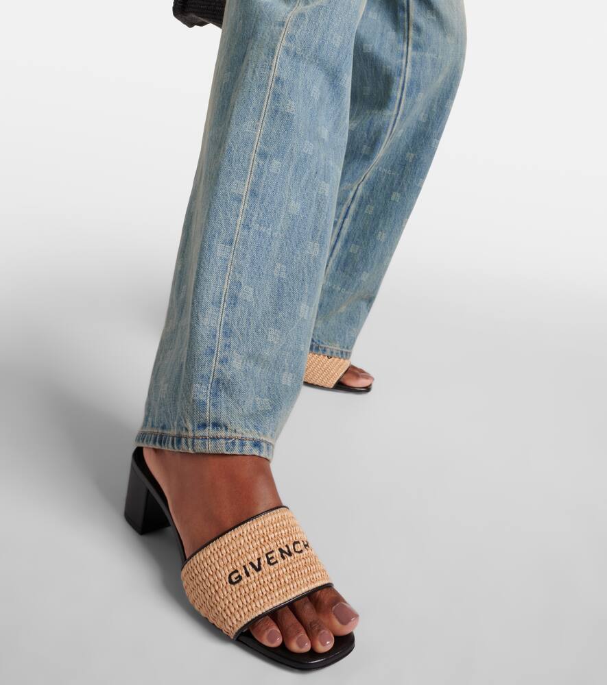 Givenchy 45 logo embroidered mules