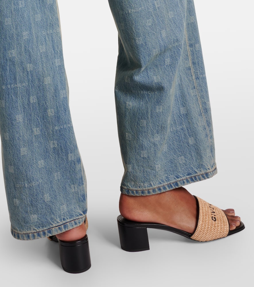 Givenchy 45 logo embroidered mules