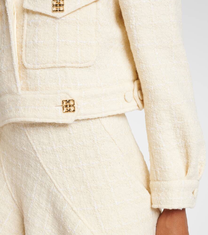 Givenchy 4G Liquid cropped tweed jacket