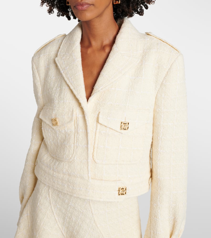 Givenchy 4G Liquid cropped tweed jacket