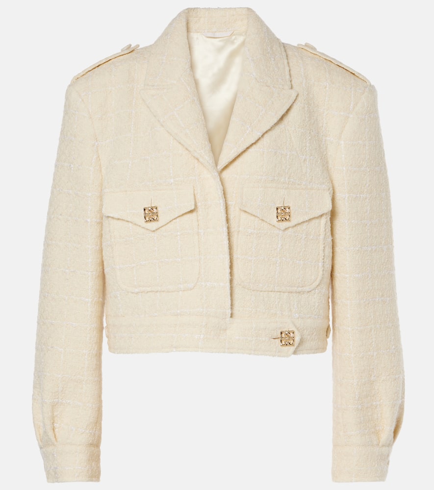 Givenchy 4G Liquid cropped tweed jacket