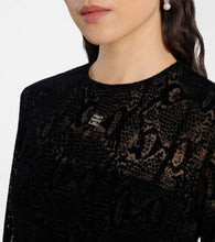 Givenchy 4G snake-effect tulle minidress