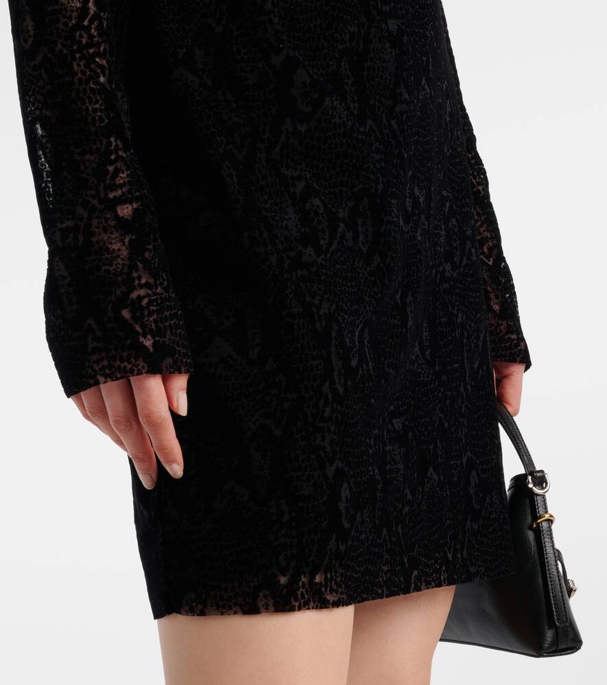 Givenchy 4G snake-effect tulle minidress