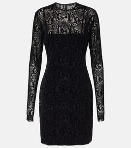 Givenchy 4G snake-effect tulle minidress