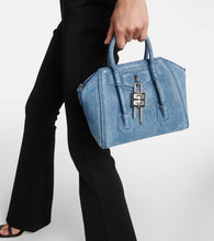 Givenchy Antigona Lock Mini denim tote bag