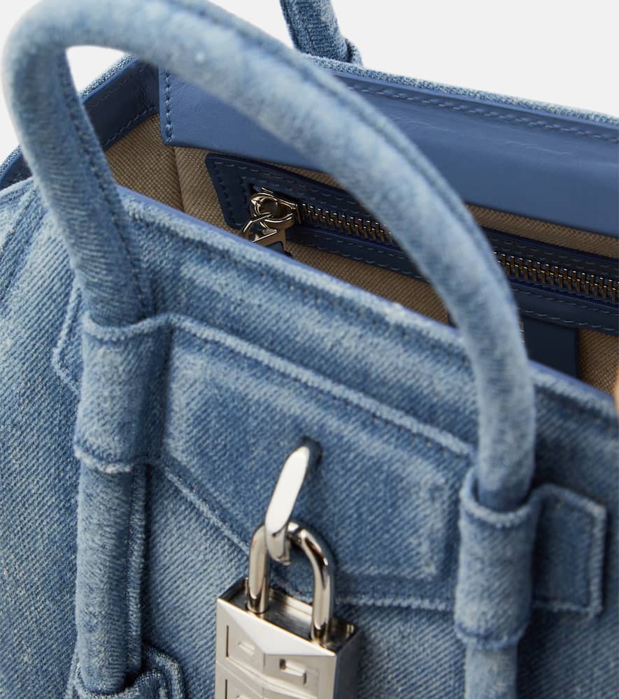 Givenchy Antigona Lock Mini denim tote bag