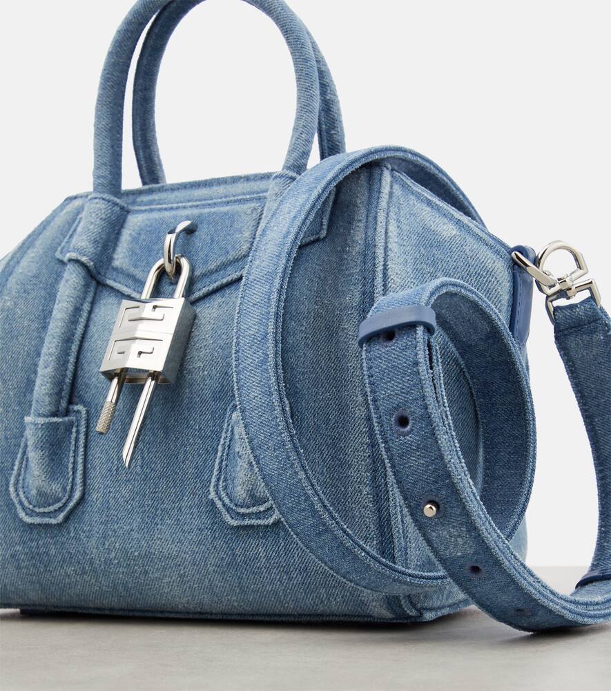 Givenchy Antigona Lock Mini denim tote bag