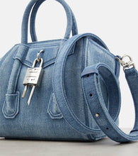 Givenchy Antigona Lock Mini denim tote bag
