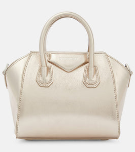 Givenchy Antigona Toy metallic leather tote bag. Shop Givenchy Shoulder Bags for women now.