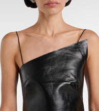 Givenchy Asymmetric leather minidress