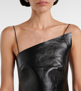 Givenchy Asymmetric leather minidress