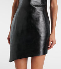 Givenchy Asymmetric leather minidress
