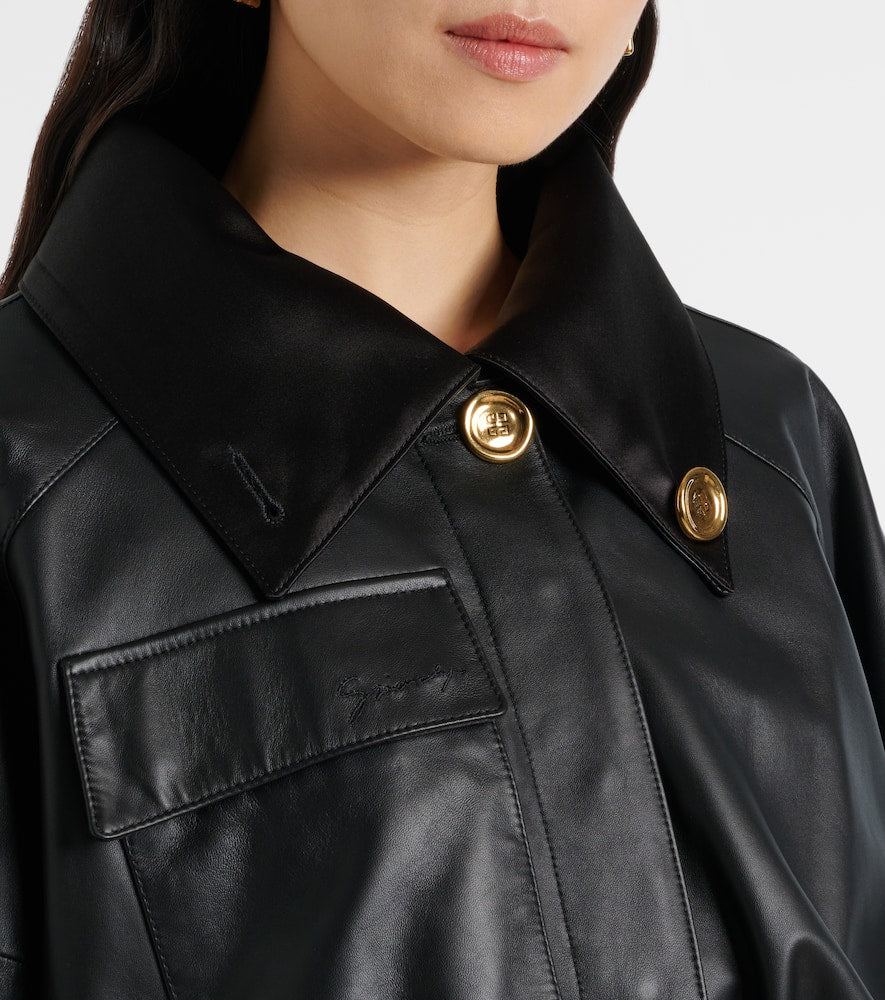 Givenchy Cropped leather jacket