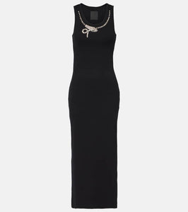 Givenchy Crystal-embellished cotton jersey maxi dress