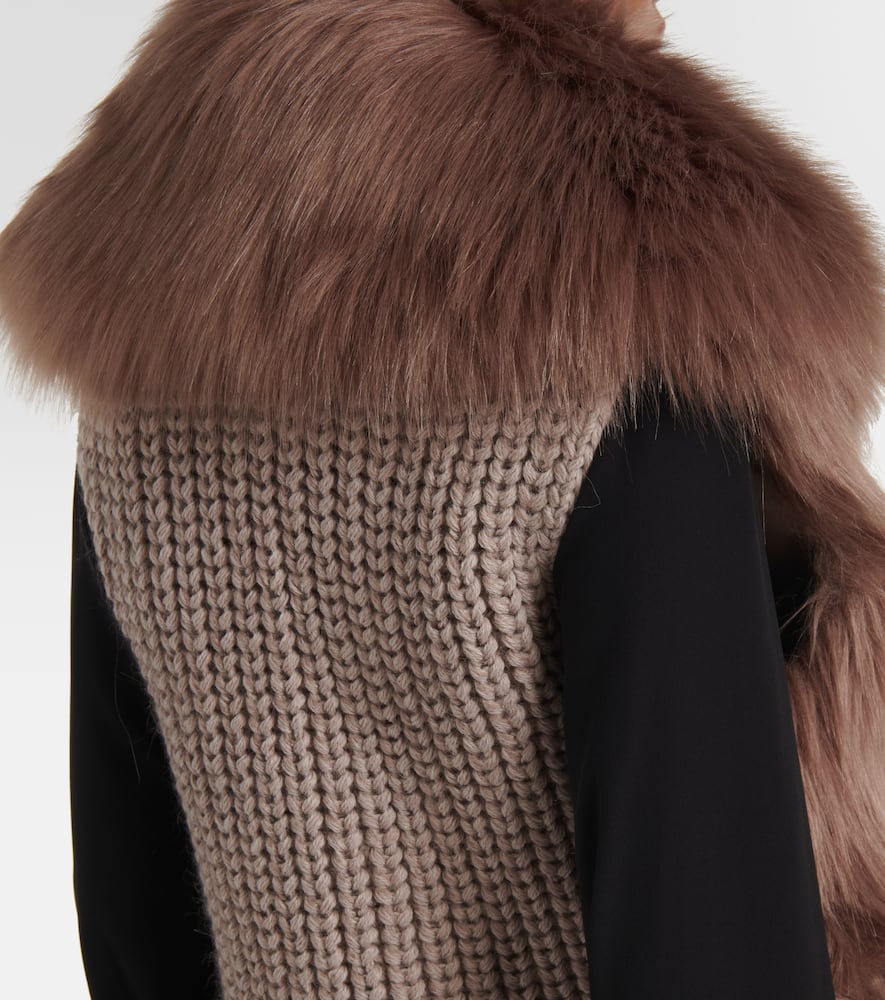 Givenchy Faux fur vest