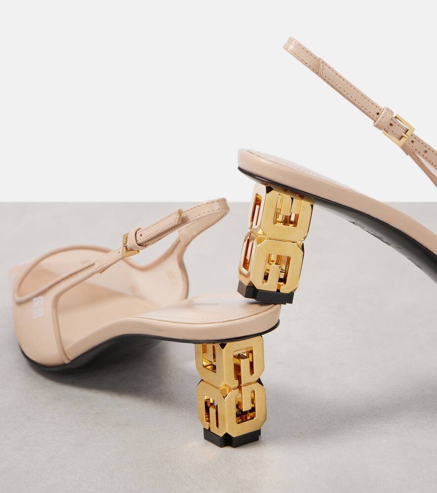 Givenchy G Cube 4G mesh slingback pumps