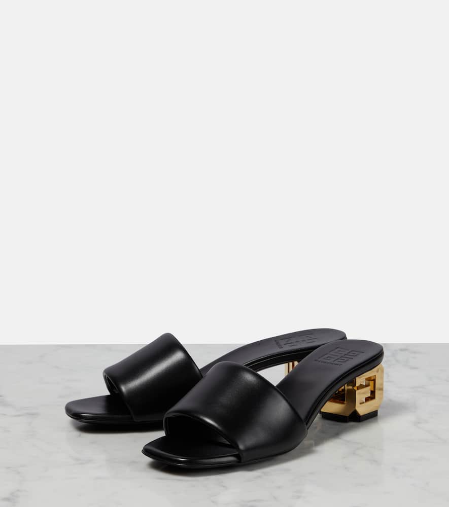 Givenchy G Cube leather mules