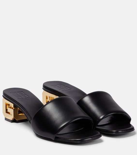Givenchy G Cube leather mules