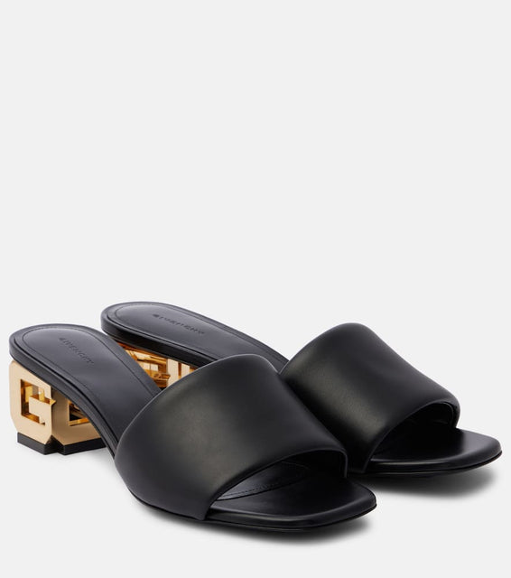 Givenchy G Cube leather mules