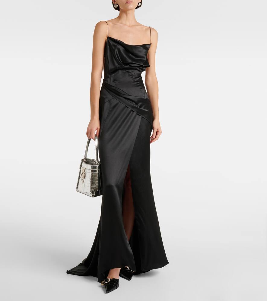 Givenchy Gathered silk satin gown