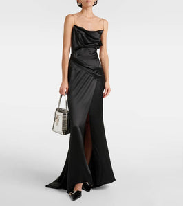 Givenchy Gathered silk satin gown