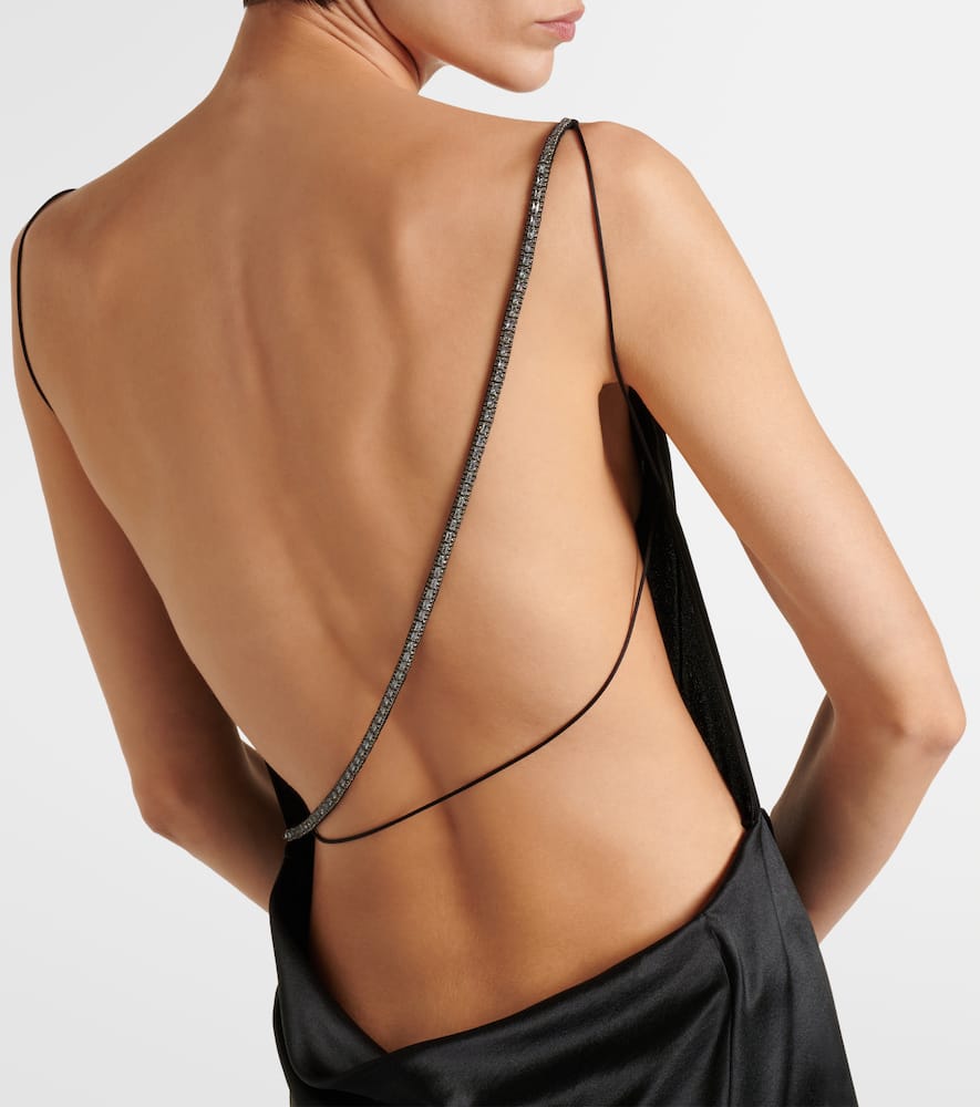 Givenchy Gathered silk satin gown